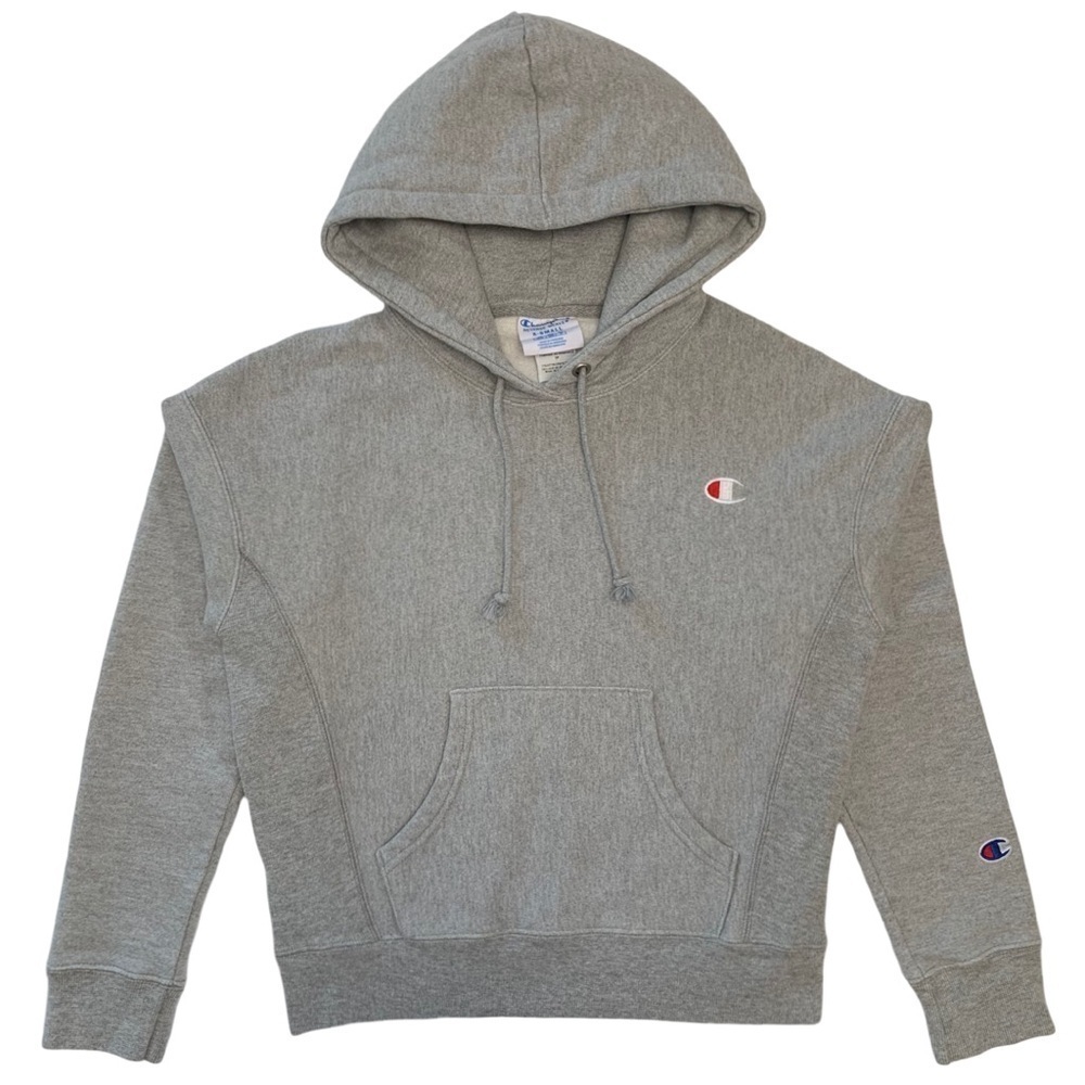 Champion C-Life Reverse Weave C Logo Pull-Over Hoodie Oxford Gray - Picture 9 of 16